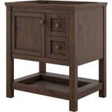 Foremost  SXMVT3122D-QGG Shay 31" Rustic Mango Vanity Cabinet with Galaxy Gray Quartz Sink Top