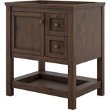 Foremost  SXMVT3122D-QGS Shay 31" Rustic Mango Vanity Cabinet with Galaxy Sand Quartz Sink Top