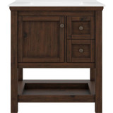 Foremost  SXMVT3122D-F8W Shay 31" Rustic Mango Vanity Cabinet with White Fine Fireclay Sink Top