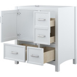 Foremost  LSWVT3122D-MB Lawson 31" White Vanity Cabinet with Mohave Beige Granite Sink Top