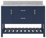 Foremost  LSBVT4922D-RG Lawson 49" Aegean Blue Vanity Cabinet with Rushmore Grey Granite Sink Top