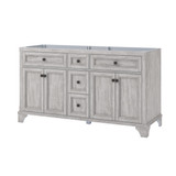 Foremost EBGVT6122D-MB Ellery 61" Vintage Grey Vanity Cabinet with Mohave Beige Granite Sink Top