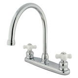 Kingston Brass KB721PXLS Vintage 8-Inch Centerset Kitchen Faucet, Polished Chrome