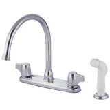 Kingston Brass KB772 8-Inch Centerset Kitchen Faucet, Polished Chrome