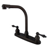 Kingston Brass KB715ALLS Victorian Centerset Kitchen Faucet, Oil Rubbed Bronze