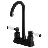 Kingston Brass KB8490DPL Paris Two Handle Bar Faucet, Matte Black