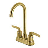 Kingston Brass KB8497EFL Centurion Two Handle Bar Faucet, Brushed Brass