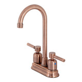 Kingston Brass KB849DLAC Concord Two Handle Bar Faucet, Antique Copper