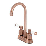 Kingston Brass KB849DPLAC Paris Two Handle Bar Faucet, Antique Copper