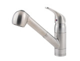 Price Pfister Pfirst Series Single Handle Pull-out Kitchen Faucet - Stainless - G133-10SS