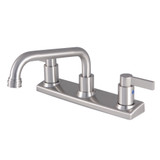 Kingston Brass FB2138NDL NuvoFusion 8-Inch Centerset Kitchen Faucet, Brushed Nickel