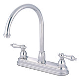 Kingston Brass KB3741AL Restoration Centerset Kitchen Faucet, Polished Chrome