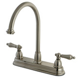 Kingston Brass KB3748AL Restoration Centerset Kitchen Faucet, Brushed Nickel