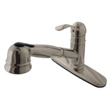 Kingston Brass Gourmetier GSC7578WEL Eden Single Handle Pull-Out Kitchen Faucet, Brushed Nickel