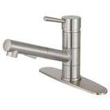 Kingston Brass Gourmetier LS8408DL Concord Single Handle Pull-Out Kitchen Faucet, Brushed Nickel