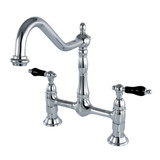 Kingston Brass KS1171PKL Duchess Bridge Kitchen Faucet, Polished Chrome