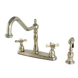 Kingston Brass KB1752BEXBS Essex Centerset Kitchen Faucet, Polished Brass