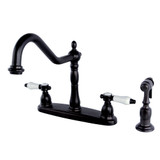 Kingston Brass KB1755BPLBS Bel-Air Centerset Kitchen Faucet, Oil Rubbed Bronze