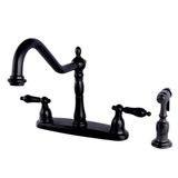 Kingston Brass KB1755PKLBS Duchess Centerset Kitchen Faucet, Oil Rubbed Bronze