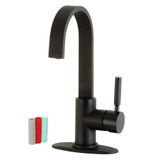 Kingston Brass LS8610DKL Kaiser Single Handle Bar Faucet, Matte Black