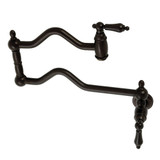 Kingston Brass KS2105AL Heritage Wall Mount Pot Filler, Oil Rubbed Bronze