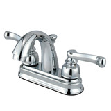 Kingston Brass GKB5611FL 4 in. Centerset Bathroom Faucet, Polished Chrome