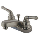 Kingston Brass GKB258 4 in. Centerset Bathroom Faucet, Brushed Nickel