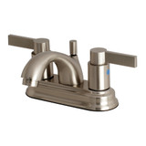 Kingston Brass FB2608NDL 4 in. Centerset Bathroom Faucet, Brushed Nickel