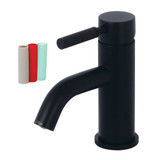 Kingston Brass Fauceture  LS8220DKL Kaiser Single Handle Bathroom Faucet with Push Pop-Up, Matte Black