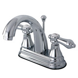Kingston Brass KS7611BAL 4 in. Centerset Bathroom Faucet, Polished Chrome