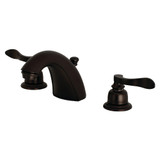 Kingston Brass FB8955NFL NuWave French Widespread Two Handle Bathroom Faucet, Oil Rubbed Bronze