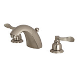 Kingston Brass FB8958NFL NuWave French Widespread Two Handle Bathroom Faucet, Brushed Nickel