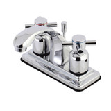 Kingston Brass  KB4641DX 4 in. Centerset Bathroom Faucet, Polished Chrome