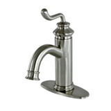 Kingston Brass Royale Badezimmerarmatur Einloch - Antik Messing, Inkl. Abfluss