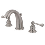 Kingston Brass GKB988BL Widespread Two Handle Bathroom Faucet, Brushed Nickel