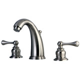 Kingston Brass  KB988BL 8 to 16 in. Widespread Two Handle Bathroom Faucet, Brushed Nickel