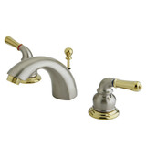 Kingston Brass KS2959 Mini-Widespread Bathroom Faucet, Brushed Nickel/Polished Brass