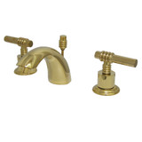 Kingston Brass KS2952ML Mini-Widespread Bathroom Faucet, Polished Brass