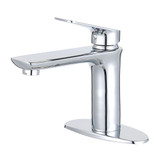 Kingston Brass Fauceture LS4201CXL Frankfurt Single Handle Bathroom Faucet with Deck Plate and Drain, Polished Chrome Kingston Brass Fauceture LS4201CXL Frankfurt Single Handle Bathroom Faucet with Deck Plate and Drain, Polished Chrome