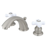 Kingston Brass GKB968PX Widespread Two Handle Bathroom Faucet, Brushed Nickel