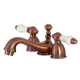 Kingston Brass  KS395PLAC Restoration Mini-Widespread Bathroom Faucet, Antique Copper