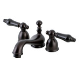 Kingston Brass KS3955PKL Duchess Mini-Widespread Bathroom Faucet, Oil Rubbed Bronze