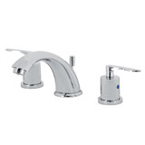 Kingston Brass KB8961SVL Two Handle Widespread Bathroom Faucet with Pop-Up Drain in Polished Chrome