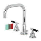 Kingston Brass Fauceture   FSC8931CKL Kaiser Widespread Two Handle Bathroom Faucet with Brass Pop-Up, Polished Chrome