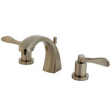 Kingston Brass KS4988DFL 8 in. Widespread Two Handle Bathroom Faucet, Brushed Nickel