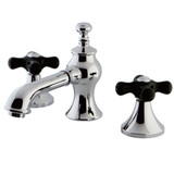 Kingston Brass KC7061PKX Duchess Widespread Two Handle Bathroom Faucet with Brass Pop-Up, Polished Chrome