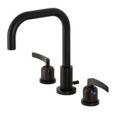 Kingston Brass FSC8935EFL Centurion Widespread Two Handle Bathroom Faucet with Brass Pop-Up, Oil Rubbed Bronze