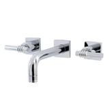 Kingston Brass KS6121ML Milano Two-Handle Wall Mount Bathroom Faucet, Polished Chrome