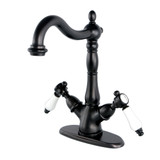 Kingston Brass KS1495BPL Two Handle Single Hole Vessel Sink Faucet, Oil Rubbed Bronze