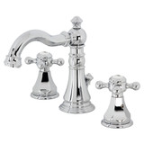 Kingston Brass FSC1971BX Metropolitan Widespread Two Handle Bathroom Faucet with Pop-Up Drain, Polished Chrome